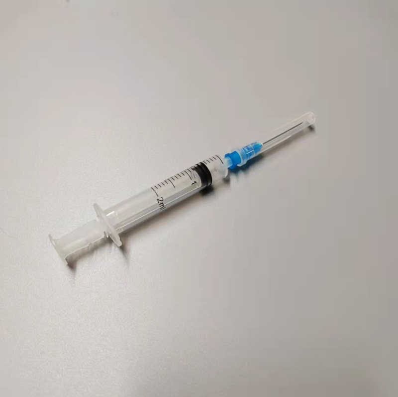 מזרקים חד-פעמיים להרס אוטומטי באישור CE/ISO 2 מ"ל Luer החלקה/מרכז עם מחט (MT58005402)