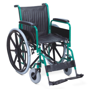כיסא גלגל פלדה רפואי זול למכירה חמה מאושר CE/ISO (MT05030006)