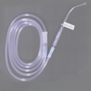 צינור חיבור רפואי חד פעמי מאושר CE/ISO עם ידית Yankauer (MT58036041)