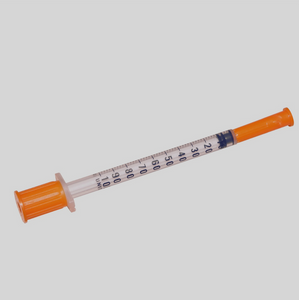 מזרקי אינסולין חד פעמיים באישור CE/ISO 1 מ"ל עם מחט קבועה (MT58005016)